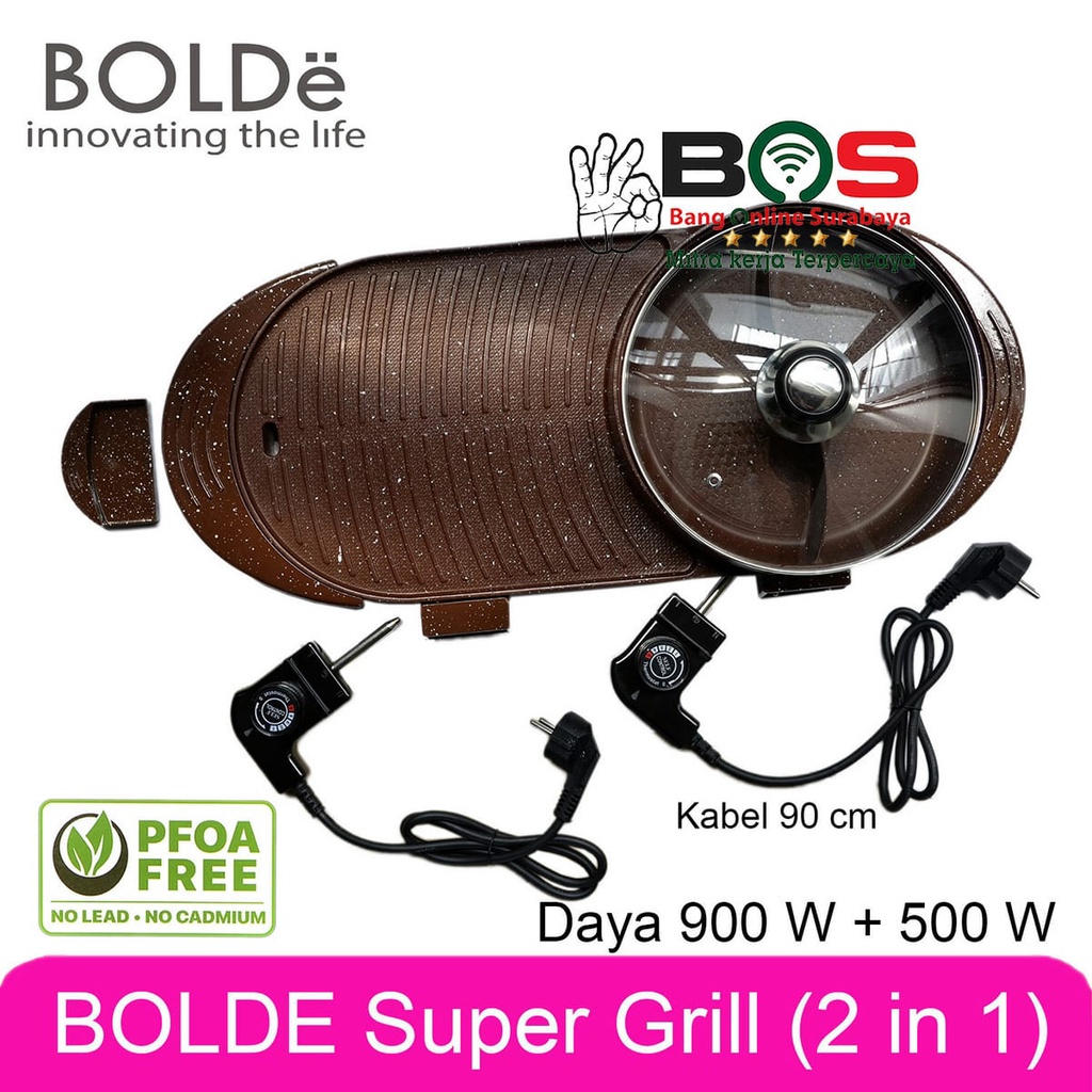 BOLDe Electric Grill 2 in 1 BBQ Grill + Hot Pot Shabu Shabu BOLDe Grill