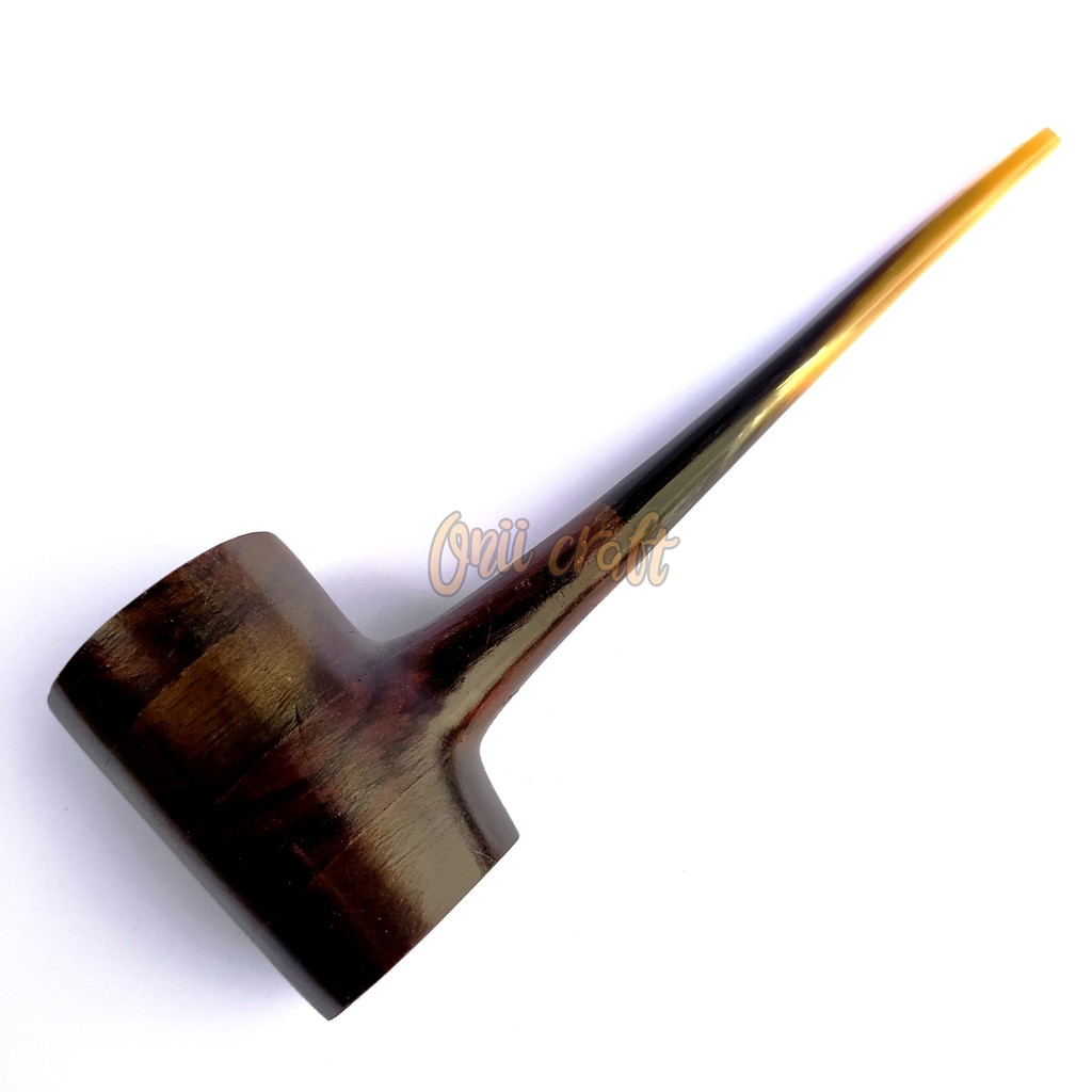 Pipa cangklong model palu bahan tanduk dan kayu sonokeling