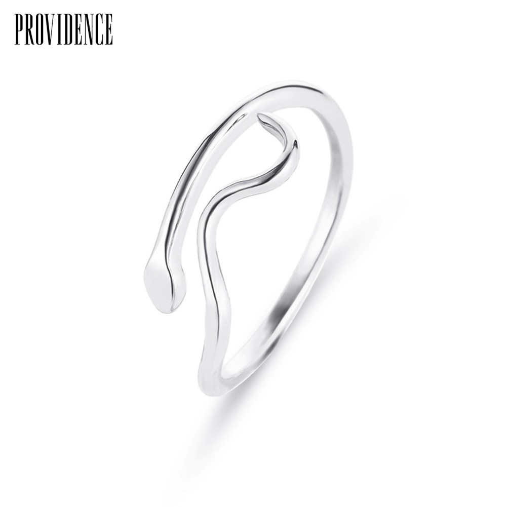 Providence Fashion Adjustable Water Wave Ripple Finger Ring Party Jewewlry Decor