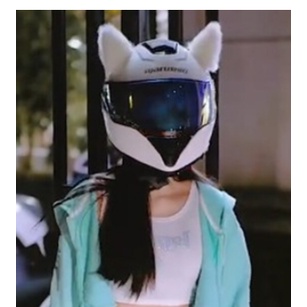 Nekomimi helmet motorcycle kuping kucing helm accesories decoration modification cat ears cosplay ha