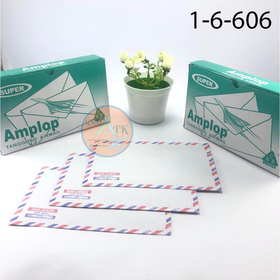 

Amplop Putih Airmail 104 Cbb Super isi 60 Lbr