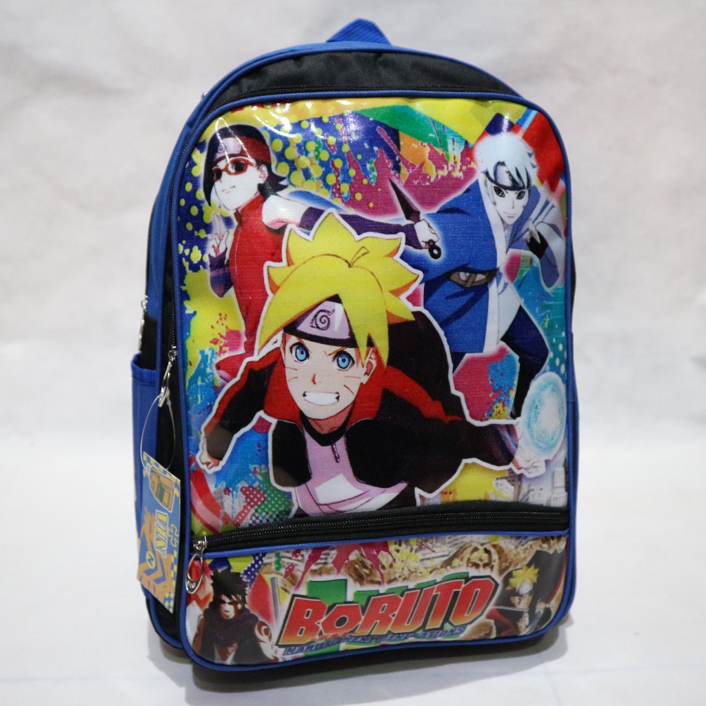 Tas Anak Ransel Naruto Bahan Polyester Tas Anak Laki Laki Sekolah Les