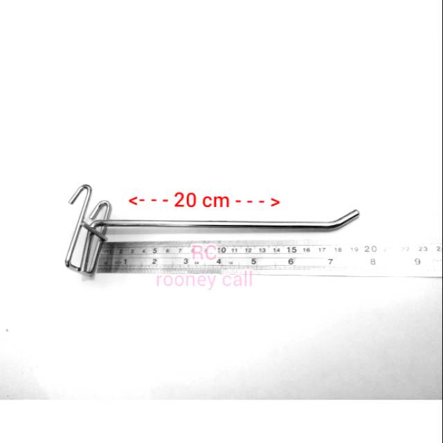 Cantolan Besi Crom Stainless Gantungan Ram panjang 20cm gantungan aksesoris hp