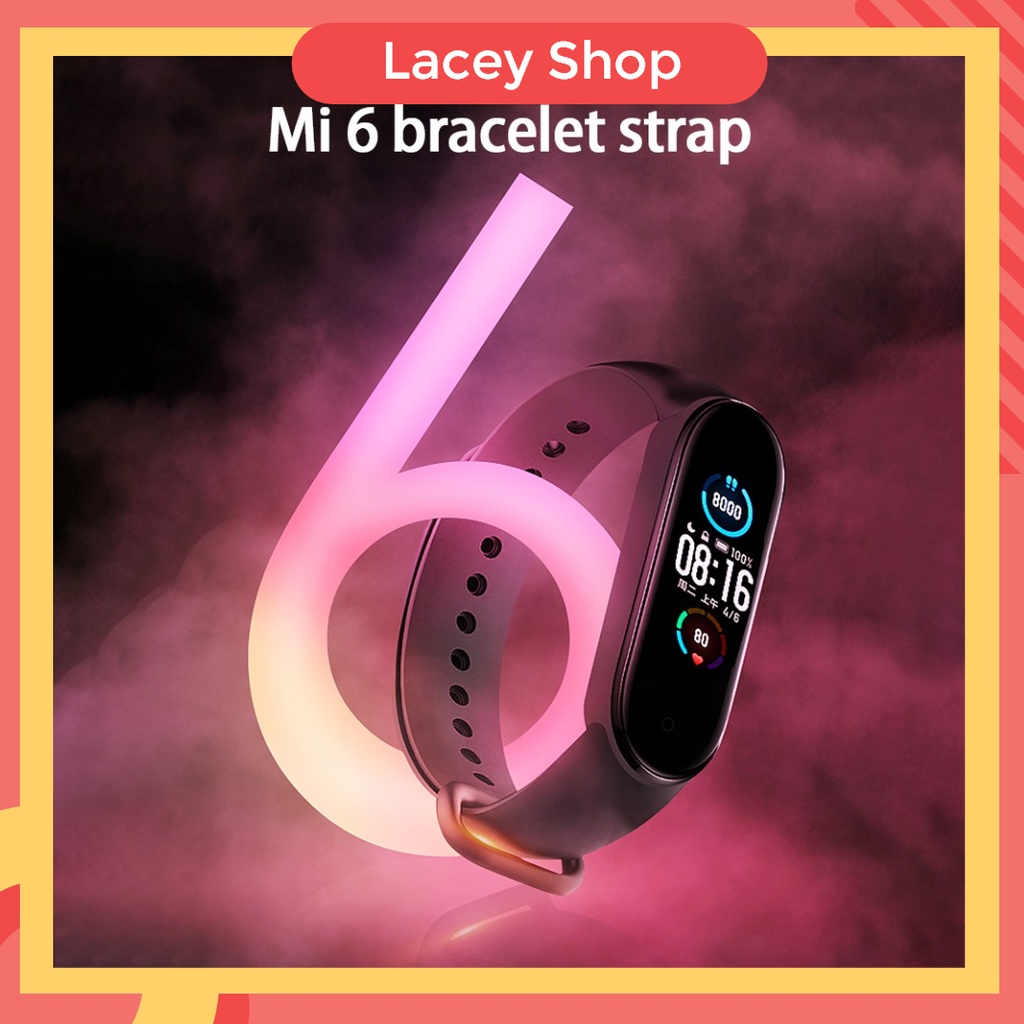 Tali Strap Pengganti Rubber Jam Tangan Xiaomi Mi Band 6 5