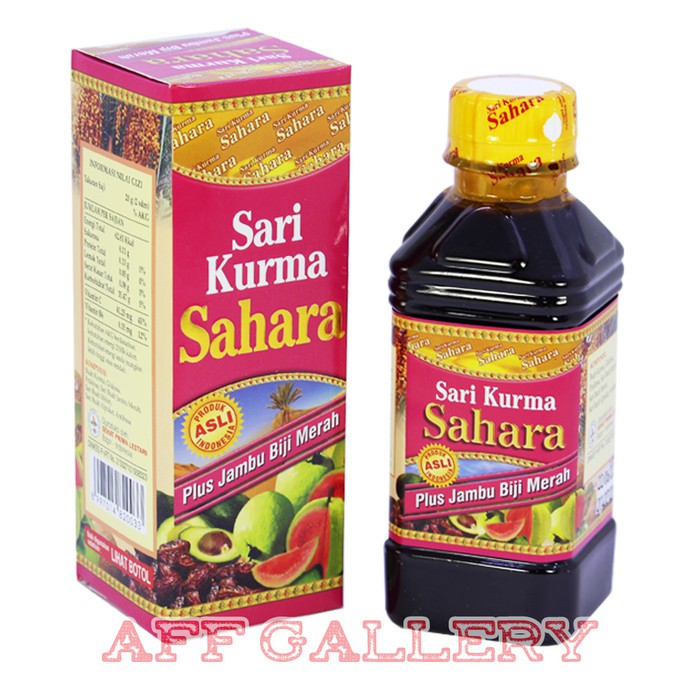 

Sari Kurma SAHARA Plus Jambu Biji Merah | Sari Kurma SAHARA 330 gram