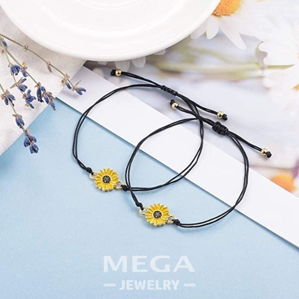 Gelang Tali G20 Sunflower/Bracelet Fashion Wanita/Aksesoris Wanita Simple/Mega Jewelry