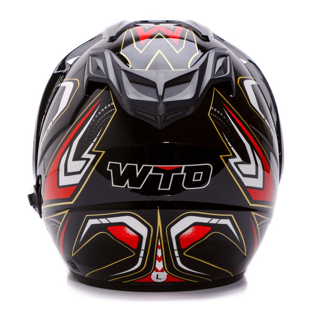 [Helm Dewasa] WTO Helmet Impressive - Spectra - Hitam Merah