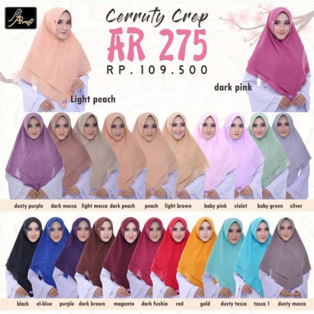 Hijab Arrafi Terbaru Termurah AR 275