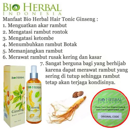 Takarai Tonic Penguat Rambut dengan Ginseng Asli BPOM Ampuh dalam 7 Hari