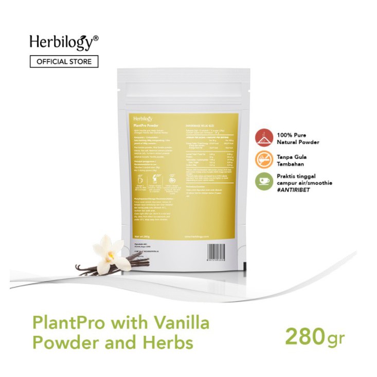 Herbilogy PlantPro Powder Vanilla (Plant Protein) 280 g