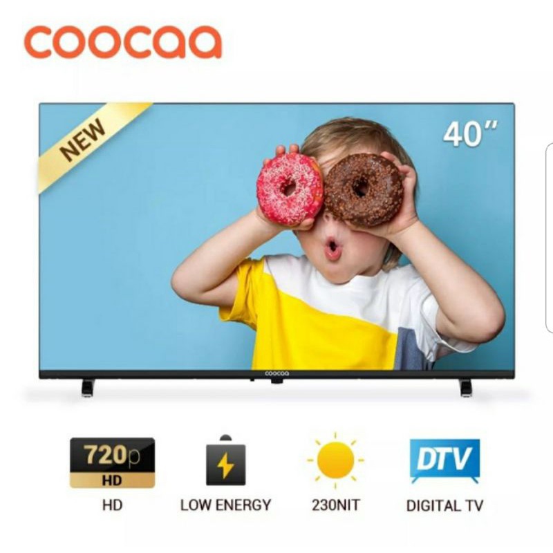 led tv digital terbaru coocaa 40 inch 40d5t DVB T/T2 garansi 3 thn