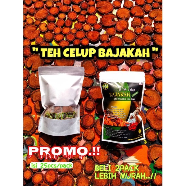 

PROMO TEH CELUP BAJAKAH MERAH (KALALAWIT) ISI 25PCS/PACK