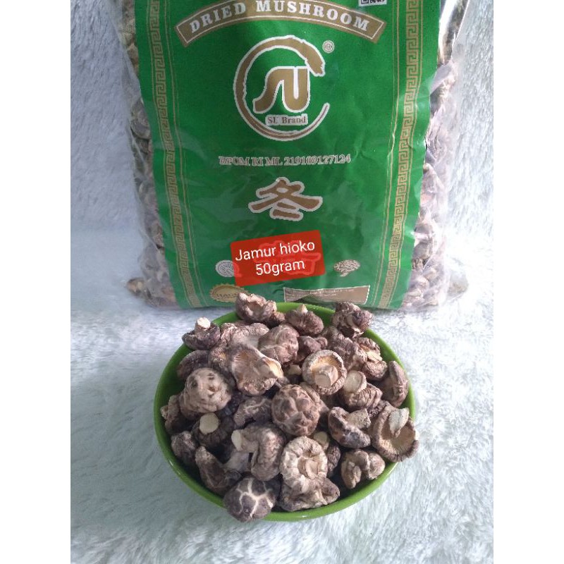 

Jamur Hioko Shitake Kering uk.2-3cm 50gram