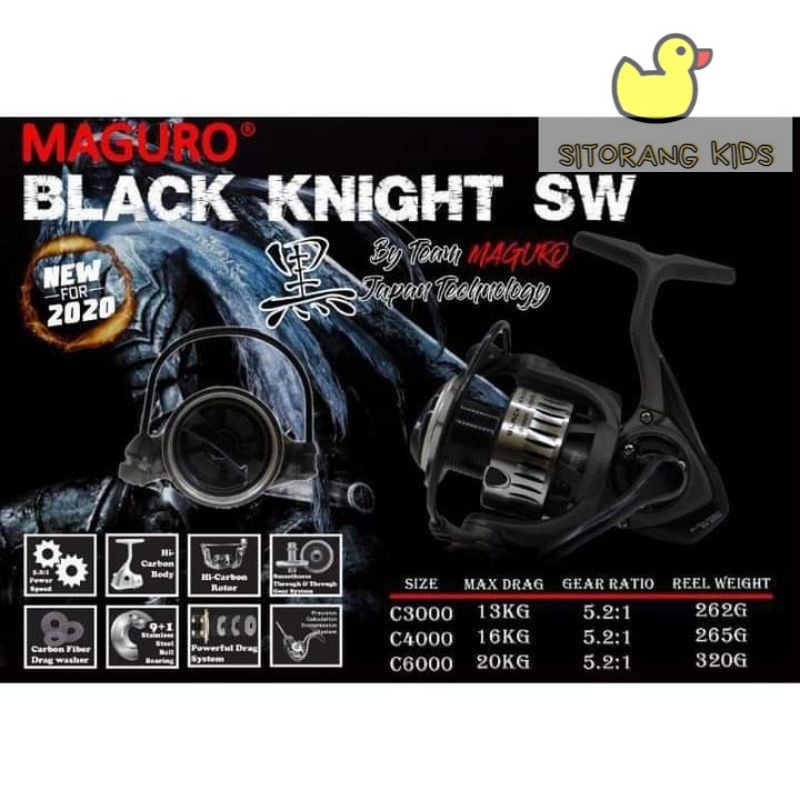 [Promo] Reel Maguro Black Knight SW C3000 C4000 C6000 Power Handle