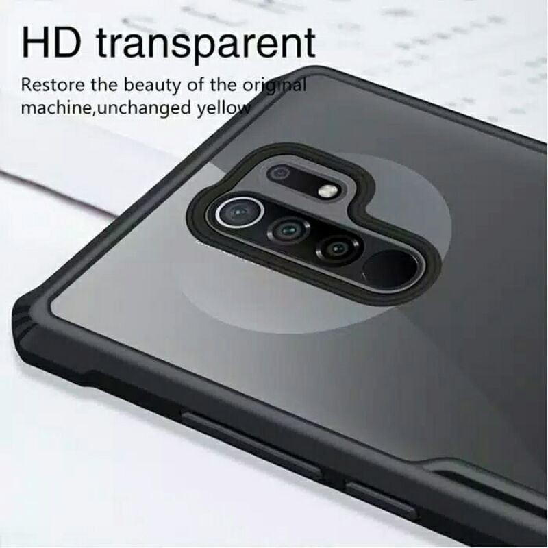 Case Redmi 9 Shockproof Armor Transparan - Hardcase Xiaomi Redmi 9 redmi9 casing