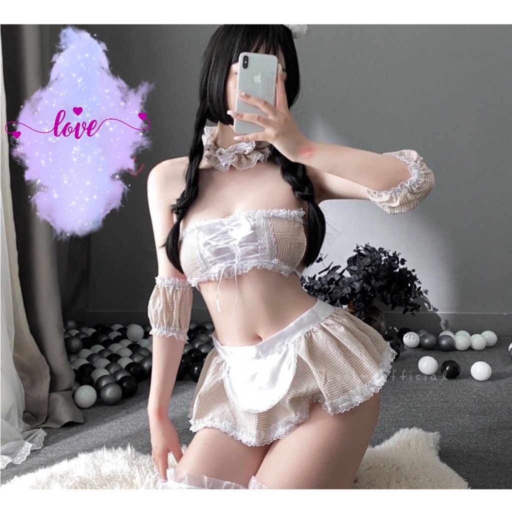 Kostum Sexy Cosplay Maid Costume 70335109 Brown