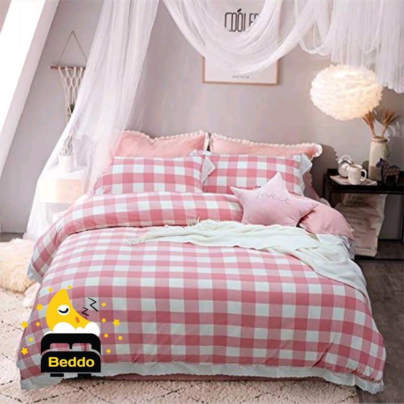 SPREI  HOMEMADE PALING BEST SELLER MOTIF AESTHETIC SET KARET SARUNG BANTAL GULING