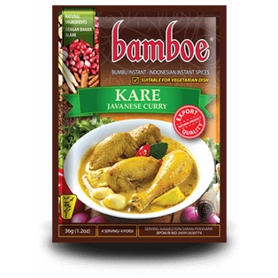 

Bumbu Instan Bamboe Kare, Tanpa Extract, Essence & Pewarna Buatan