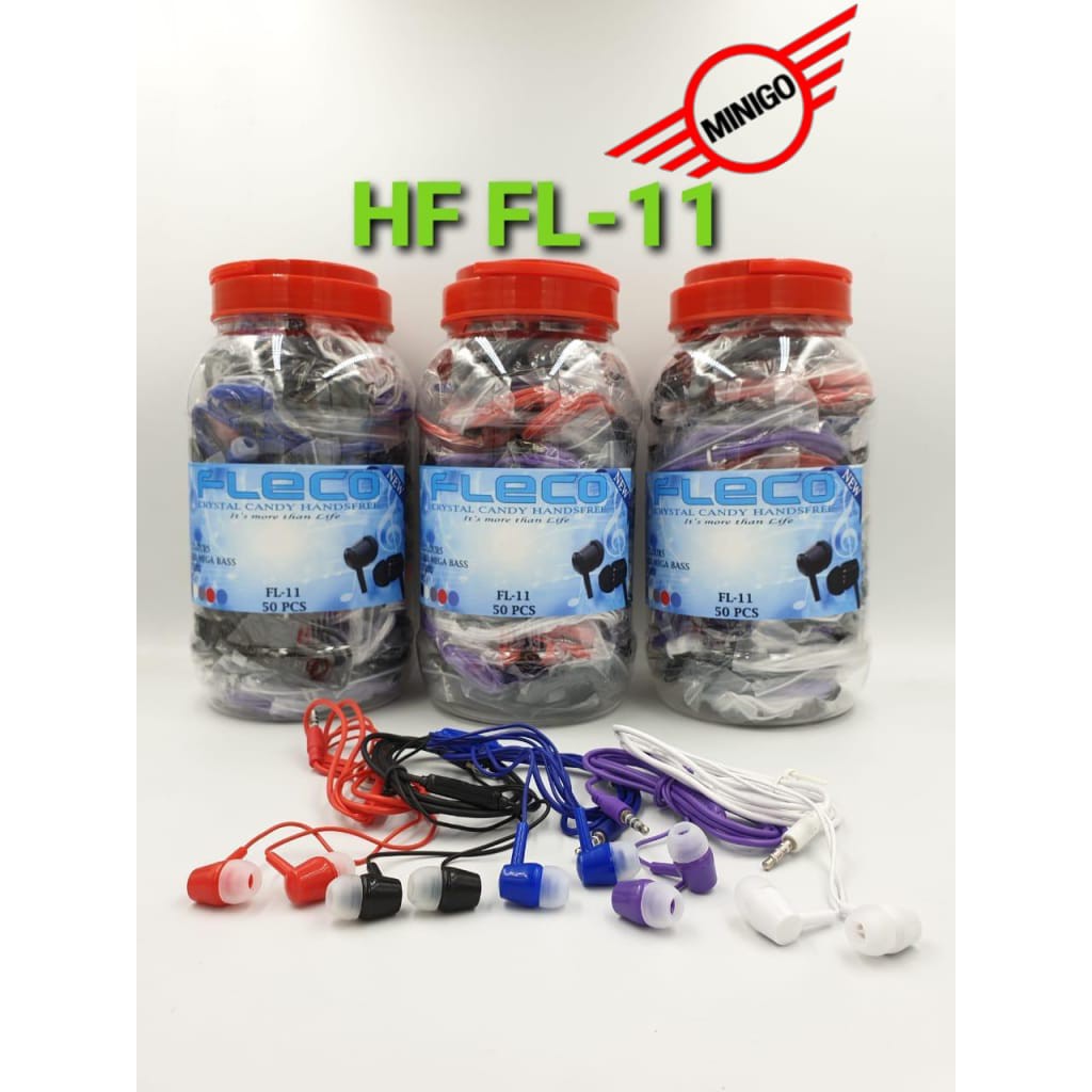 HANDSFREE earphone FLECO TOPLES FL-00 / FL-11 PERTOPLES ISI 50 PCS (EARPHONE FL66 ISI 25 1TOPLES)