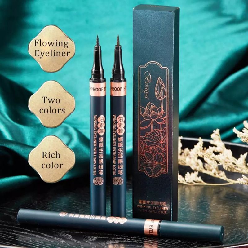 EYELINER AMY'S DIARY BLACK BROWN WATERPROOF LIQUID PEN SMOOTH COLOR MILD FORMULA EYELINER SPIDOL