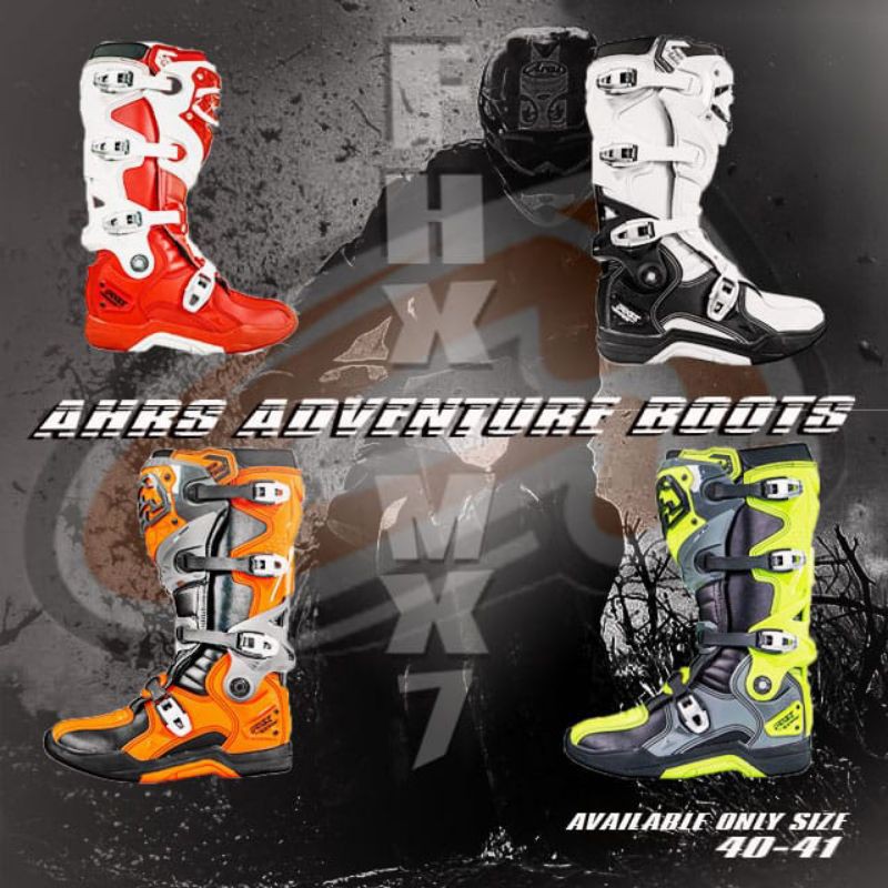 sepatu ahrs fhx mx7 racing boots original sepatu balap motocross trail adventure trabas enduro