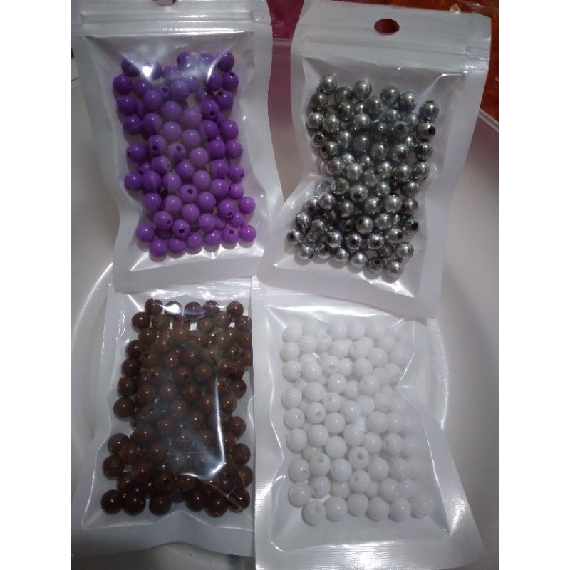 mute susu 6mm / beads bulat / monte pastel / manik manik