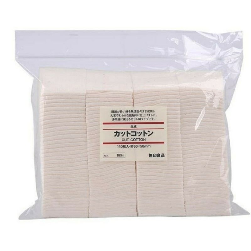 Kapas Muji Ecru organic isi 180 pad