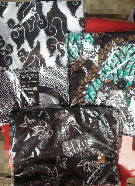 M-056 Batik Tunik | Atasan Batik Tunik Sogan Solo Batik  Khusain Pekalongan