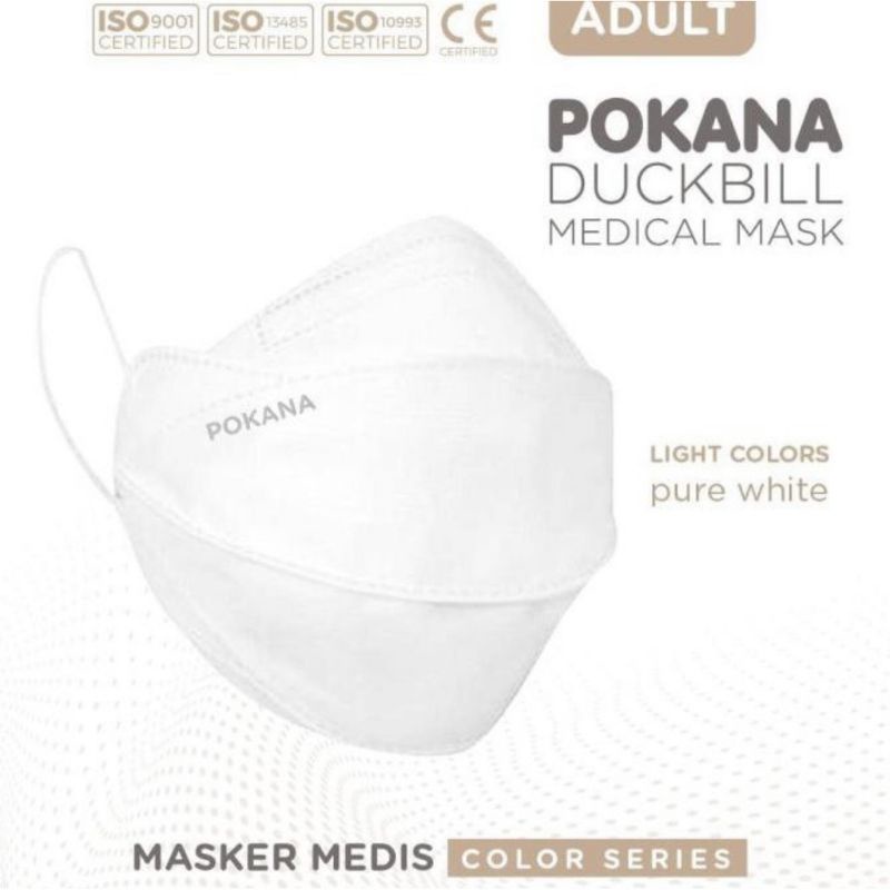 Pokana DUCKBILL 4ply ADULT/DEWASA Surgical Mask isi 2s