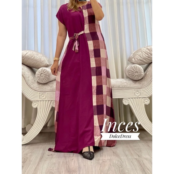 Daster Arab DOLCE INCES Original Label Dress Rayon Super-AMRINA: MAGENTA