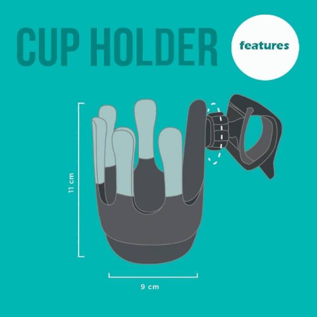 Babygo Inc Cup Holder / and Phone Holder Clip Baby go - babygoinc