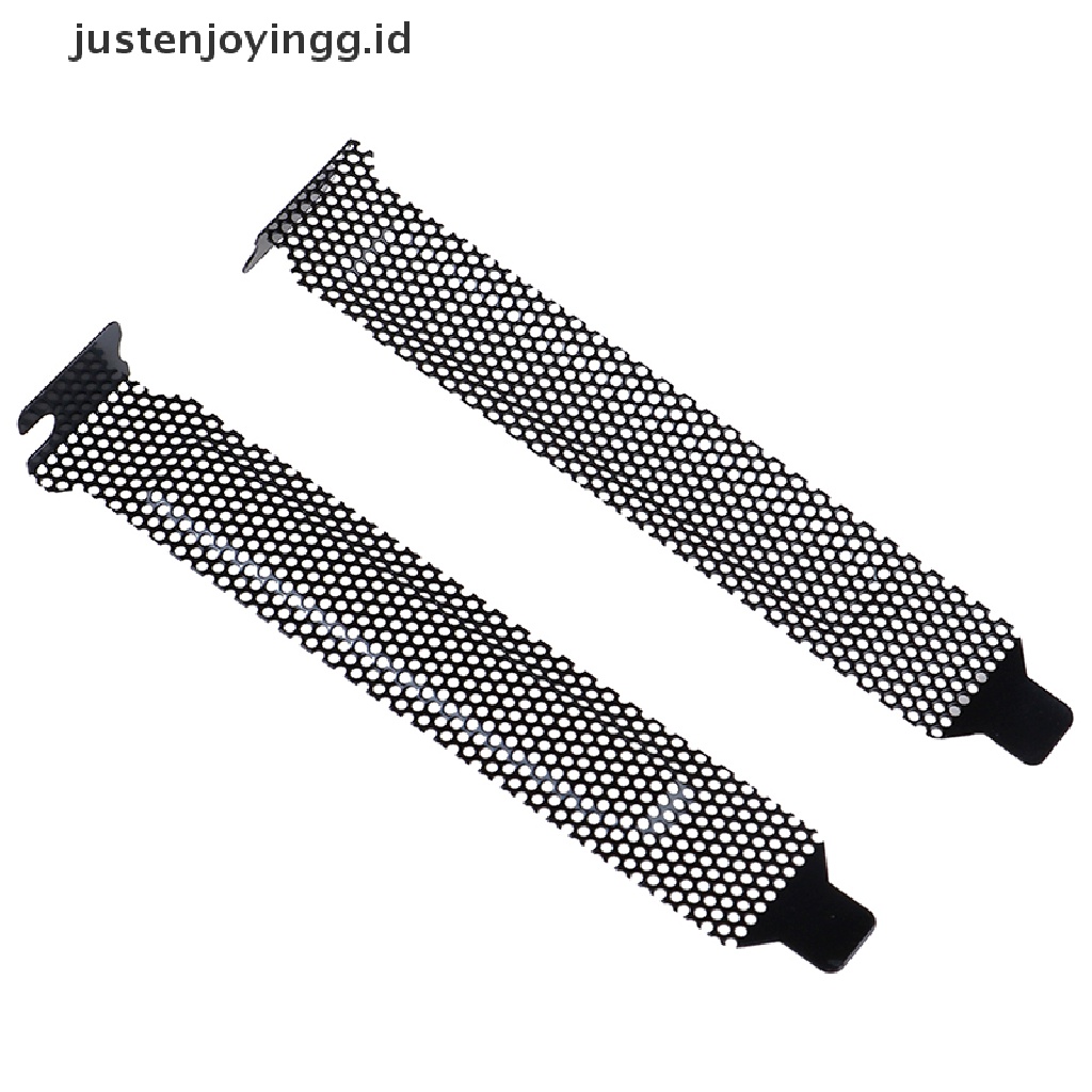 // justenjoyingg.id // 10Pcs New black PCI slot cover dust filter blanking plate hard steel ~