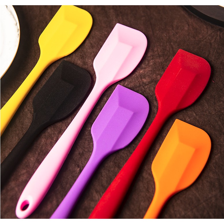 Ukuran Besar - Spatula Scraper Silikon Tahan Panas Anti Lengket Bahan Food Grade 25.5x5cm