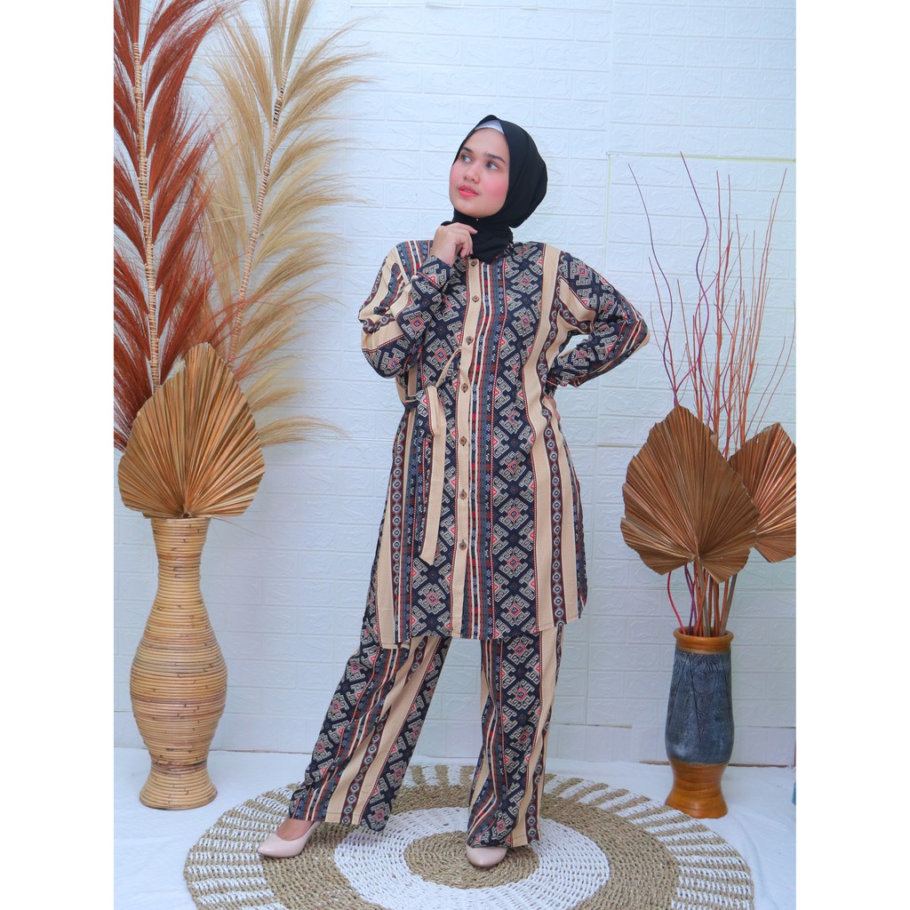 One set tunik batik
