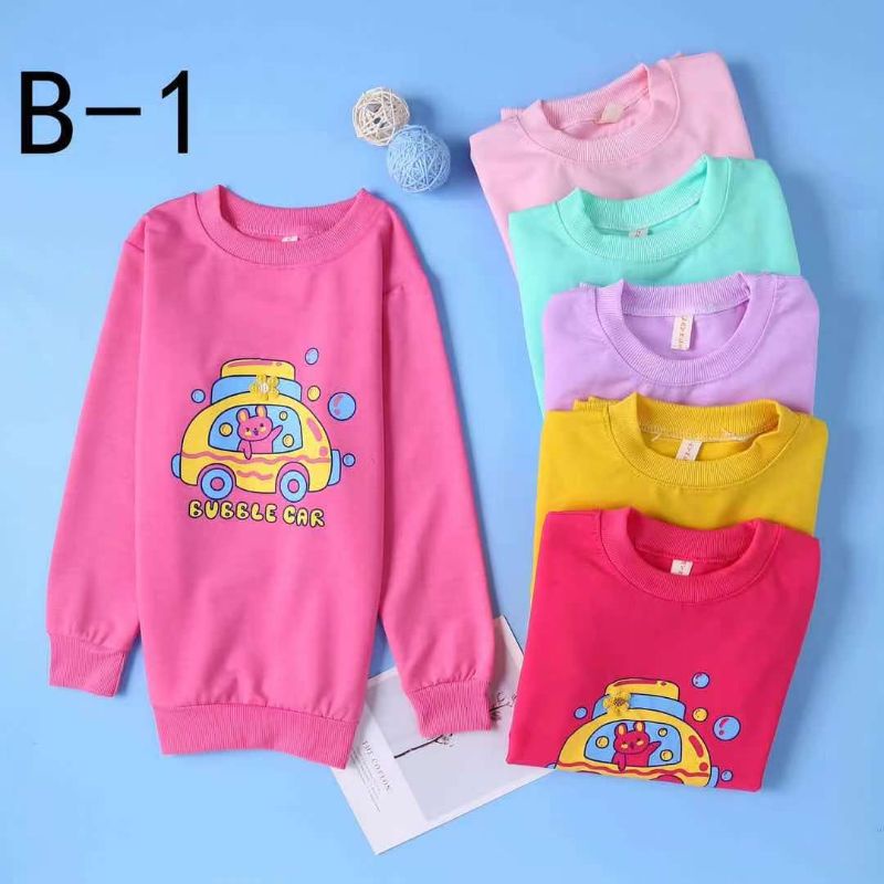 Kode: SIPO Atasan Anak Perempuan Import 4-11 Tahun Sweater Anak Import 100% kaos Anak Perempuan