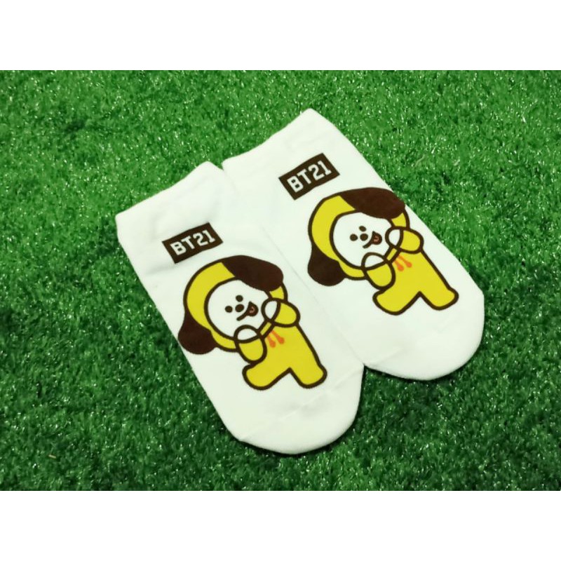 Kaos Kaki Pendek/BT21 Ankle Low socks motif BT21 KAOSKAKI BT21 MURAH KAOSKAKI BTS MALANG-CHIMMY 2ND