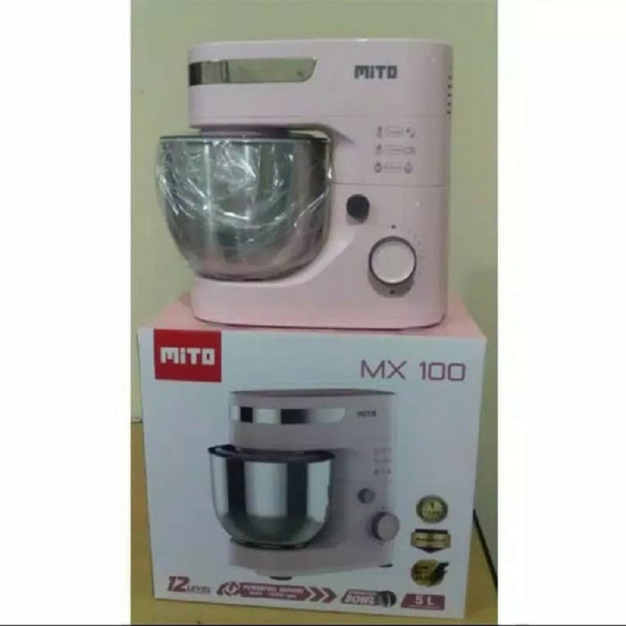 STAND MIXER MITO MX100 MX 100 5L 5 LITER 350W MITO MIXER KAPASITAS JUMBO STAINLESS