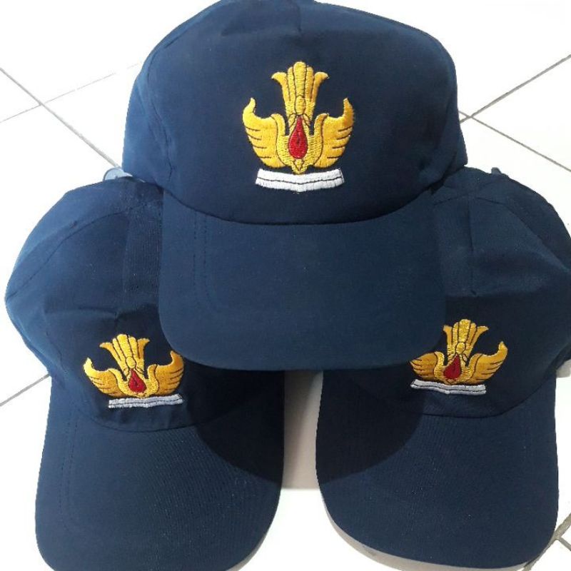 Topi SMP Bordir Tutwuti Bahan Drill