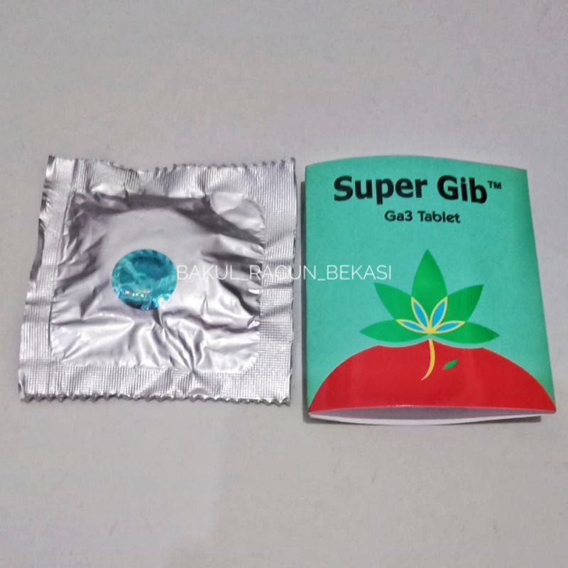 Penyubur Tanaman ZPT SUPER GIB SUPERGIB Zat Penumbuh GA3 Original Berhologram Asli Mempercepat Pertumbuhan Padi Sayur Buah