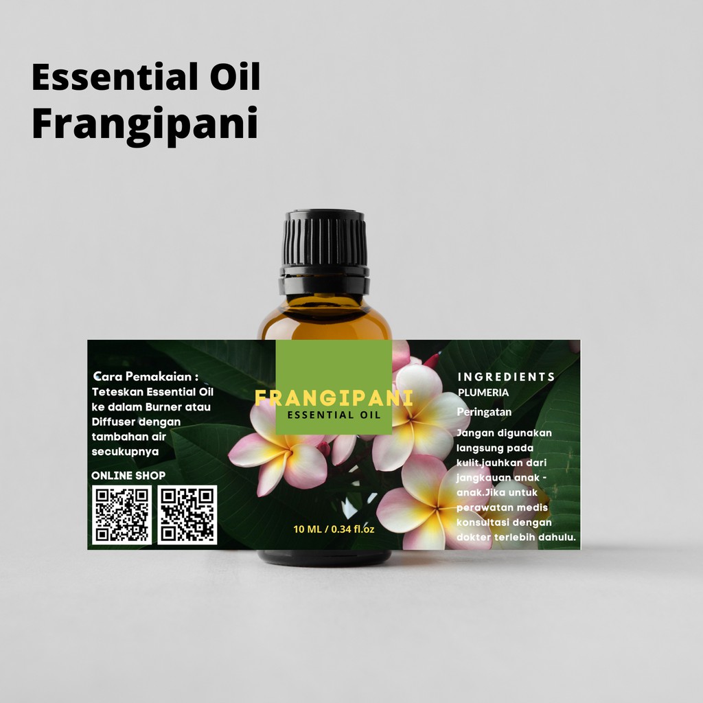 Pengharum ruangan minyak esensial Essential Oil burner / MinyakAtsiri / Aromaterapi Frangipani / Kamboja