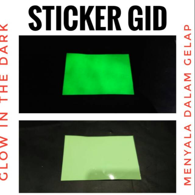 Stiker Sepeda GID Glow In The Dark Sticker