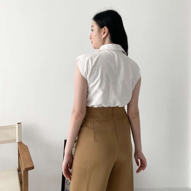 Beige Studio - Oliver Pants / Celana Panjang High Waisted Cullote Wanita