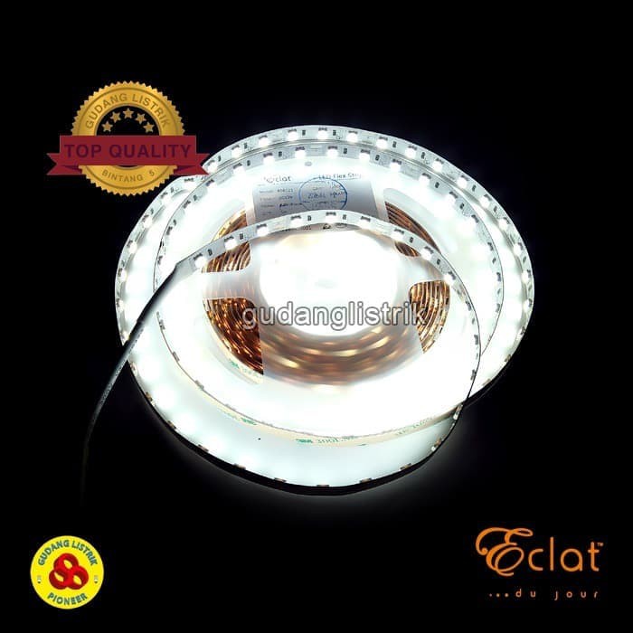 Eclat LED Strip 3528 SMD Putih 12V IP33 60 LED 7200K Ledstrip CDL