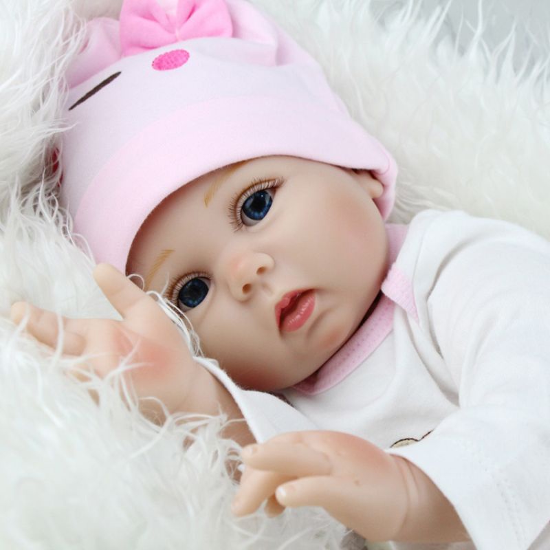 Mary Reborn Newborn Baby Realike Untuk Boneka Handmade Lifelike Silikon