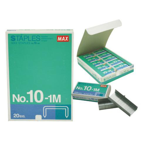 

[[BISA COD]] Isi Stapler MAX Kecil HD-10 ( Isi 20 Kotak Kecil ) Staples No 10-1M CUCI GUDANG Kode