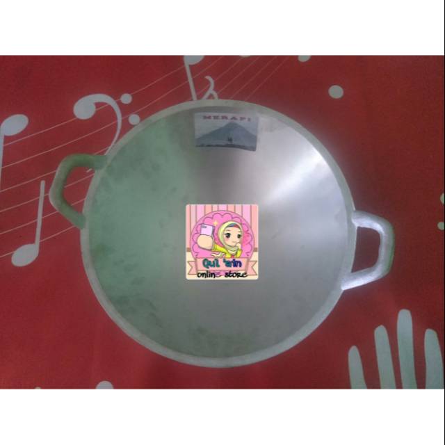 Grosir Wajan Alumunium Murah Surabaya.<br />ukuran 13. Diameter 36cm.
