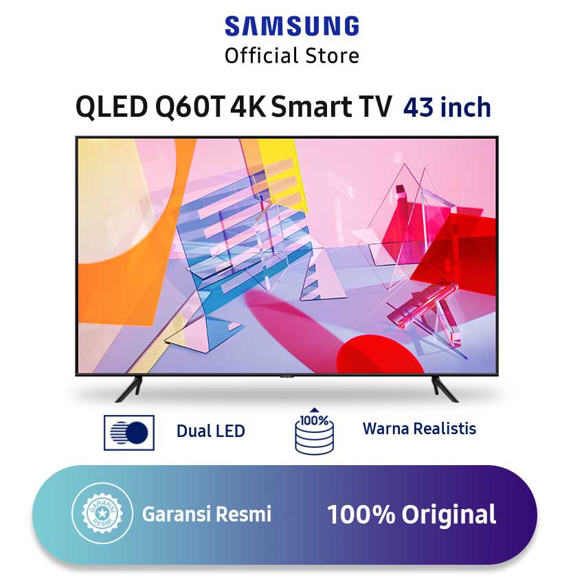 SAMSUNG QLED Q60T 4K Smart TV 43 Inch - QA43Q60TAKXXD (2020)