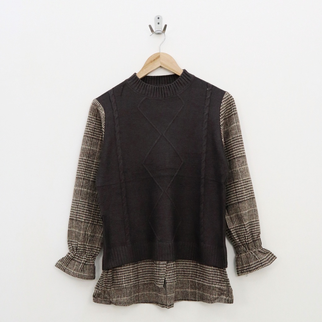 Loto knit long top -Thejanclothes