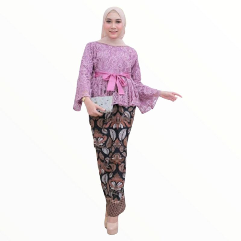 Jual Populer Bruklat Baju Kebaya Wanita Brokat Premium Produk | Shopee ...