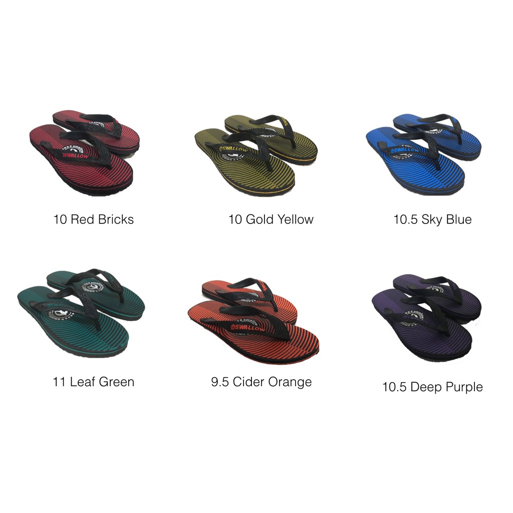 89stories - GROSIR SANDAL ISI 6 Sandal / Sendal Jepit Pria Swallow Target (Per 6 Pcs)